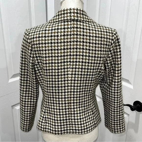 Mossimo Houndstooth fitted blazer jacket pockets, button front. Academia - Picture 2 of 11